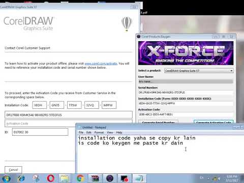 corel draw graphic suite x7 serial number and activation code